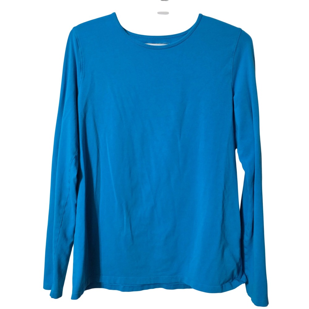 Coolibar Women Medium Morada Everyday T-Shirt Blue UPF 50+ Sun Protection Bamboo